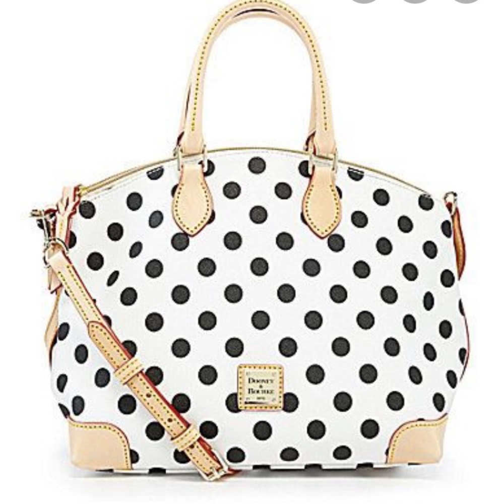 Dooney and Bourne polka dot handbag